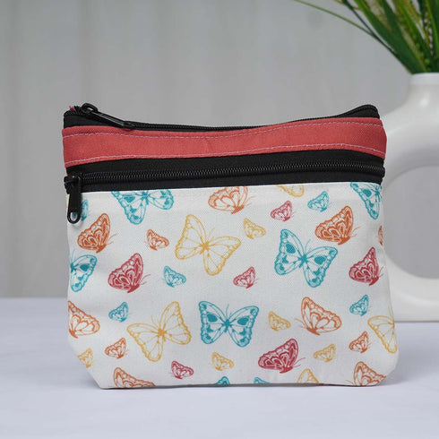Butterfly Printed Travel Pouch - Uncommongifts.in